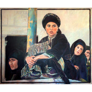 oil painting refugee